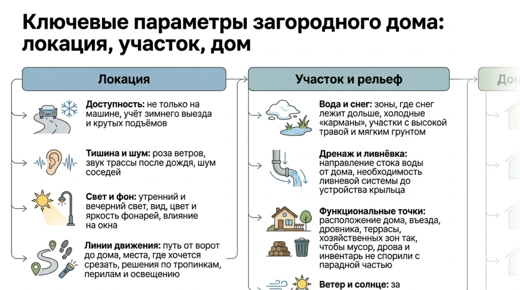 Ключевые параметры загородного дома